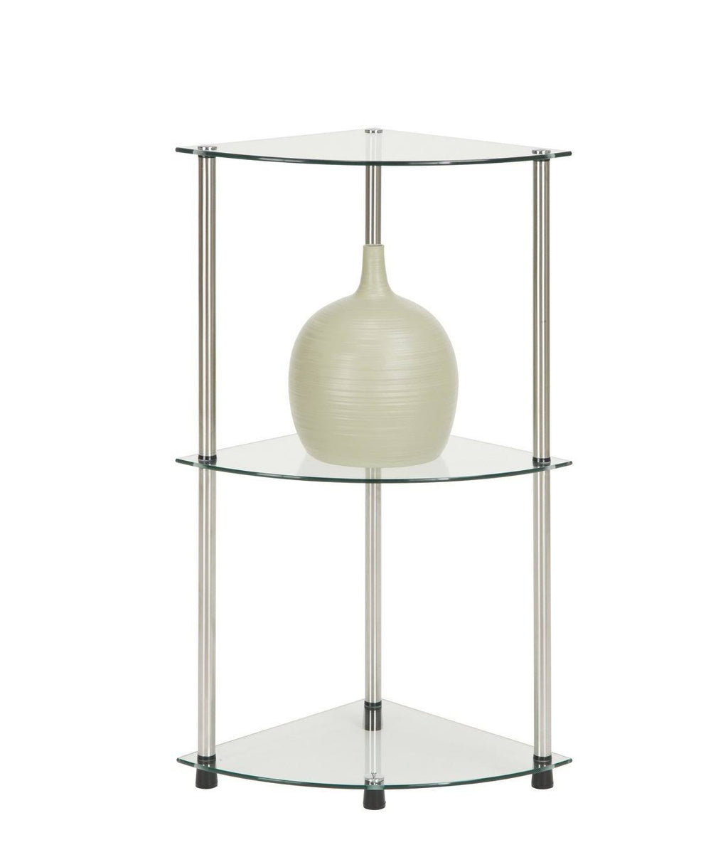 3-Tier Glass Corner Shelf B300770