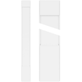 Plain PVC Pilaster with Standard Capital & Base (Pair) V87717