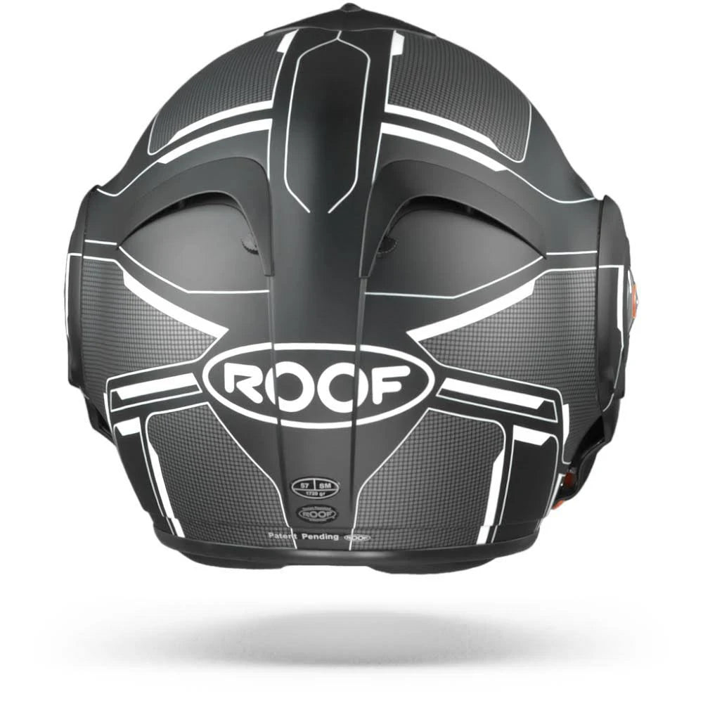 Matt Black Titan White L Motorcycle Helmet N291