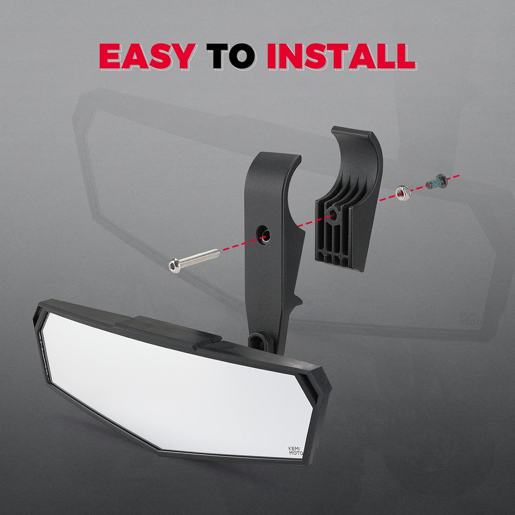 UTV Rear View Mirror with Convex Mirror T5305