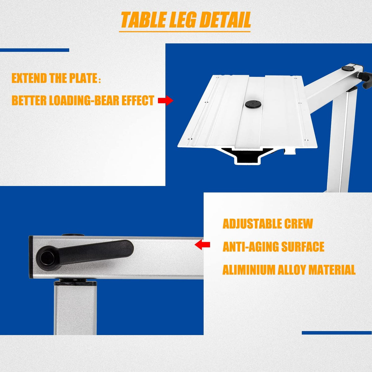 Detachable Table Leg with Height Adjust G3081