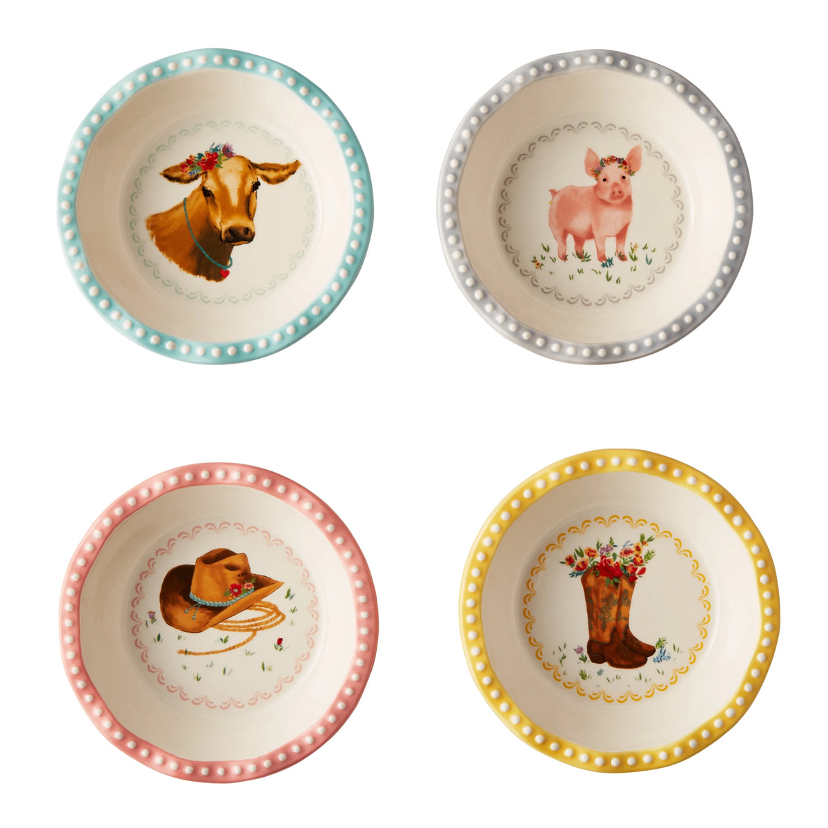 4 Pack Ceramic Pie Pan Set P812