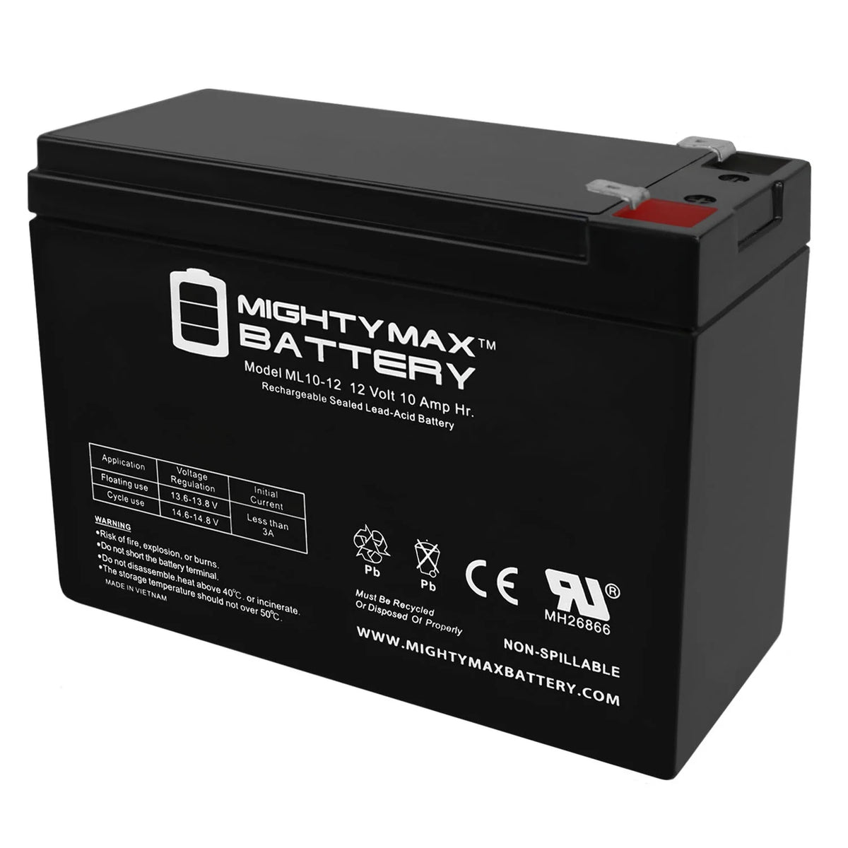 12V 10AH Mountain Bike + 12V 1Amp Charger W515
