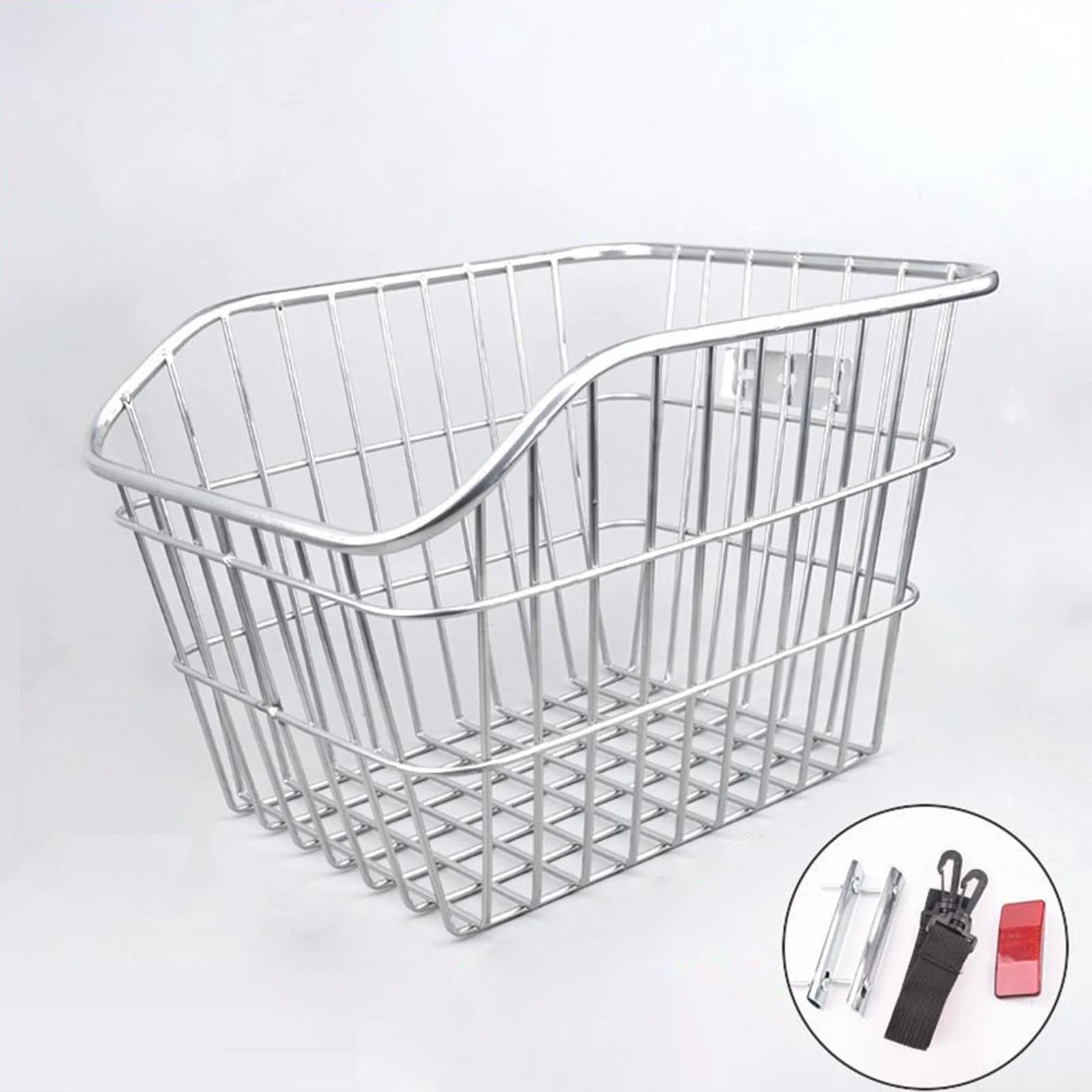 Rear Bike Basket Rack Heavy Duty Iron Wire Basket W636