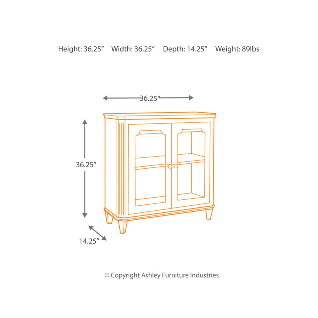 Antique Teal Door Accent Cabinet R903