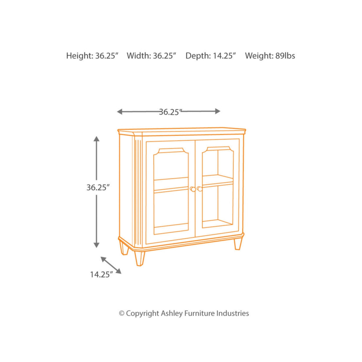 Antique Teal Door Accent Cabinet R903