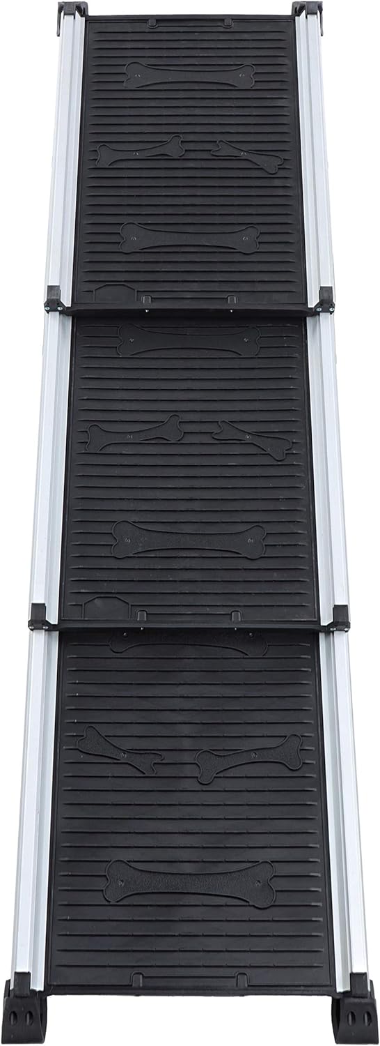 Collapsible Dog Ramp for Car with Gripped Traction X644