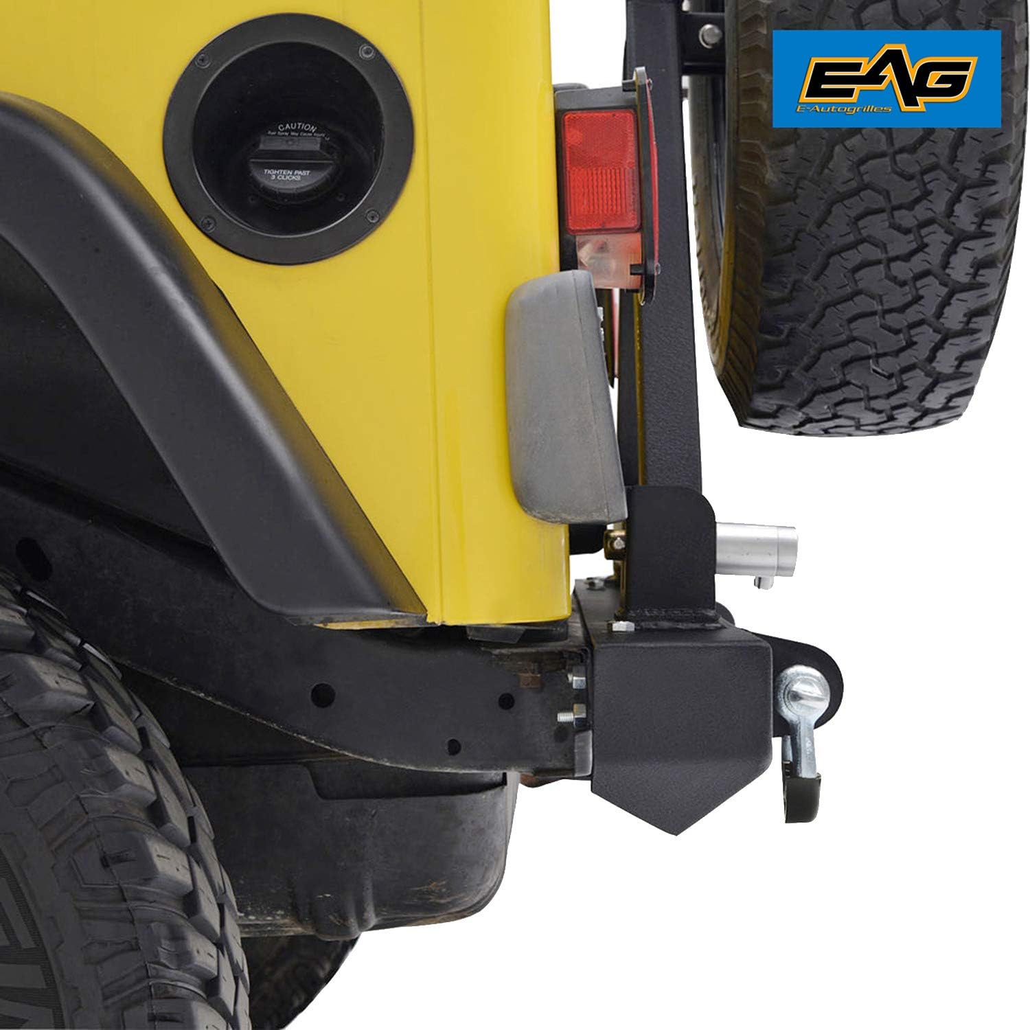 Rear Bumper with Tire Carrier and Hitch Receiver for Wrangler R93767
