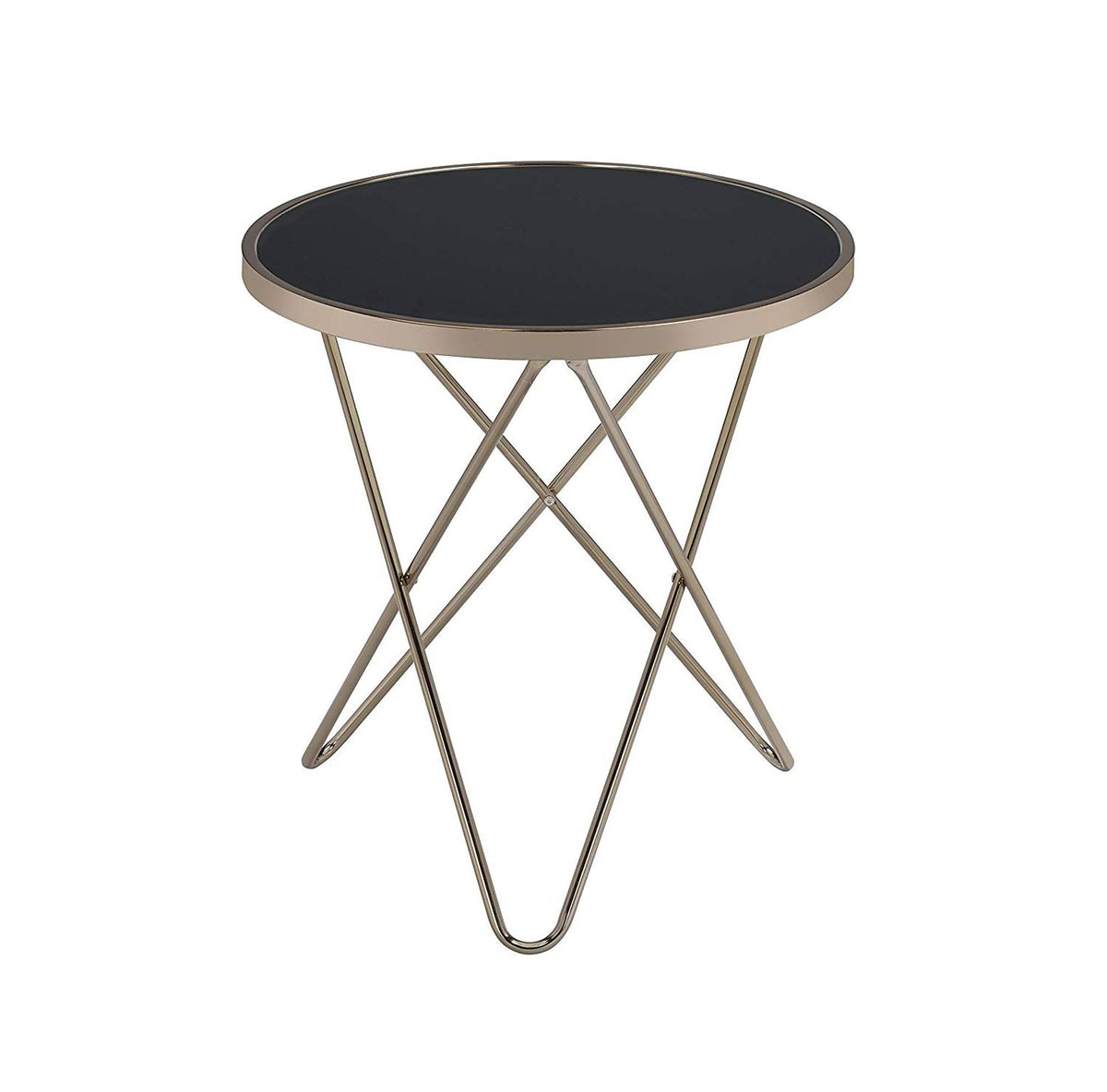 Black Glass End Table Y573662