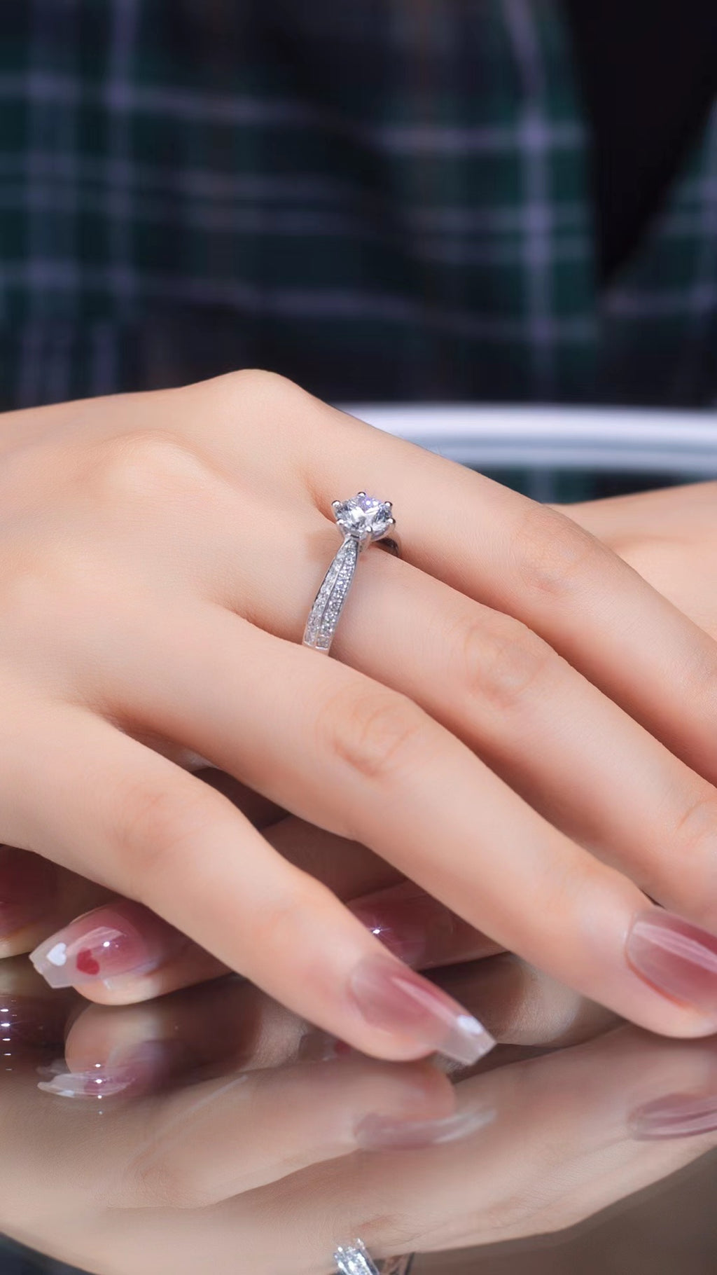 1.5 Carat Moissanite Double Halo Engagement Ring X95810