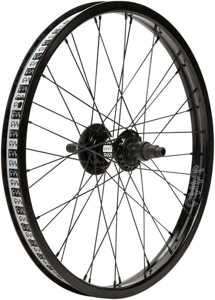 20 14 x 110mm Black Clincher Rim Brake Cassette Rear Wheel R61477