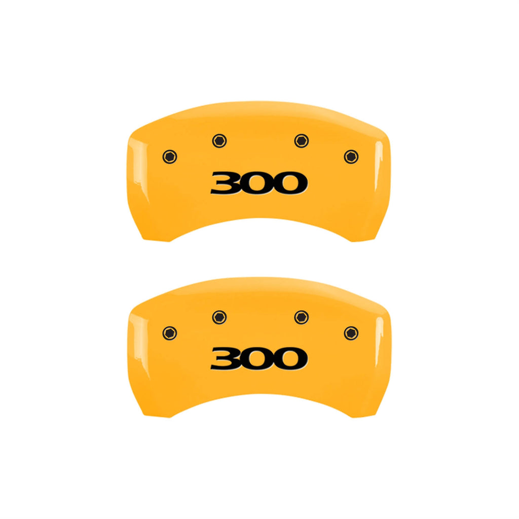 4 Caliper Covers Black Yellow Finish K713