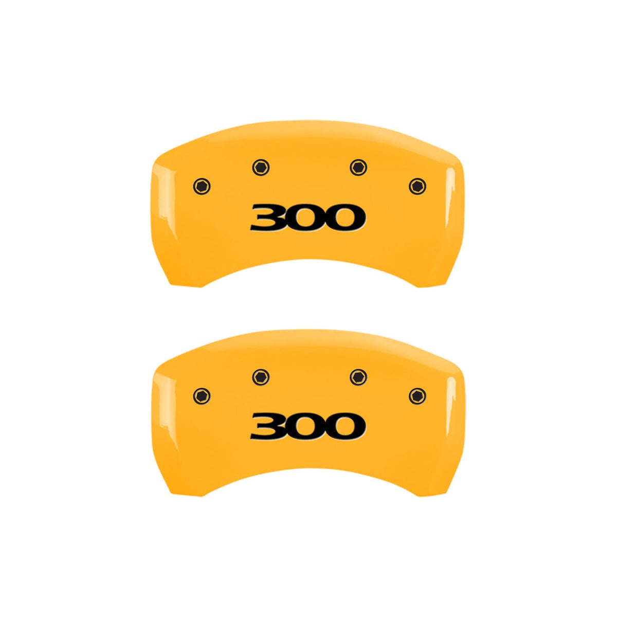4 Caliper Covers Black Yellow Finish K713
