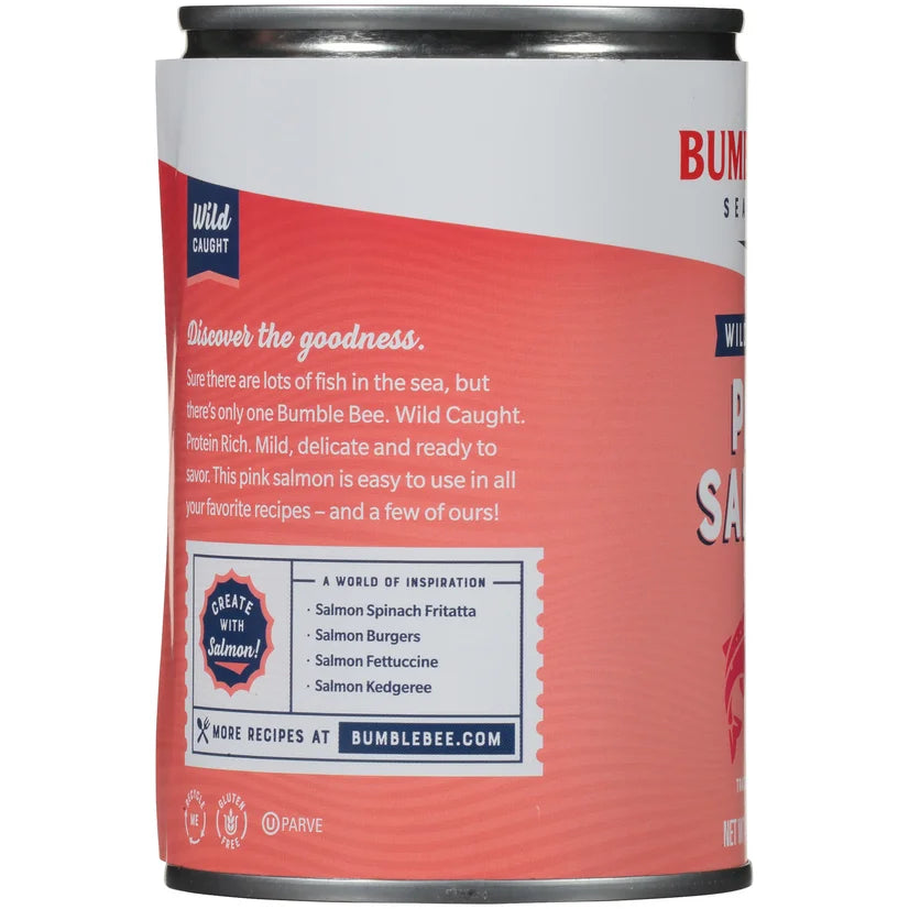 Pink Canned Salmon, Pack of 4, 14.75 oz Can U174851