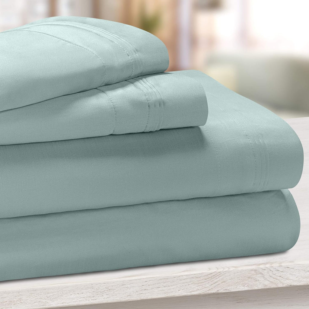 Teal 4-Piece Deep Pocket Sheet Set Y334