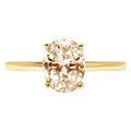 18K Yellow Gold Solitaire Ring L30567