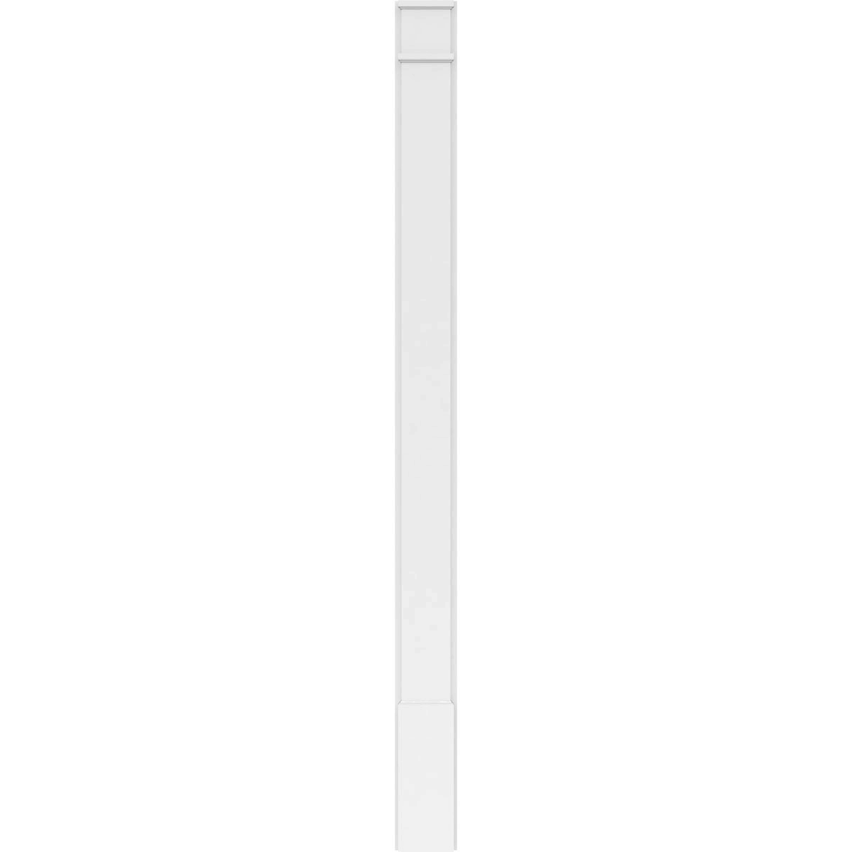 Plain PVC Pilaster with Standard Capital & Base (Pair) V87717