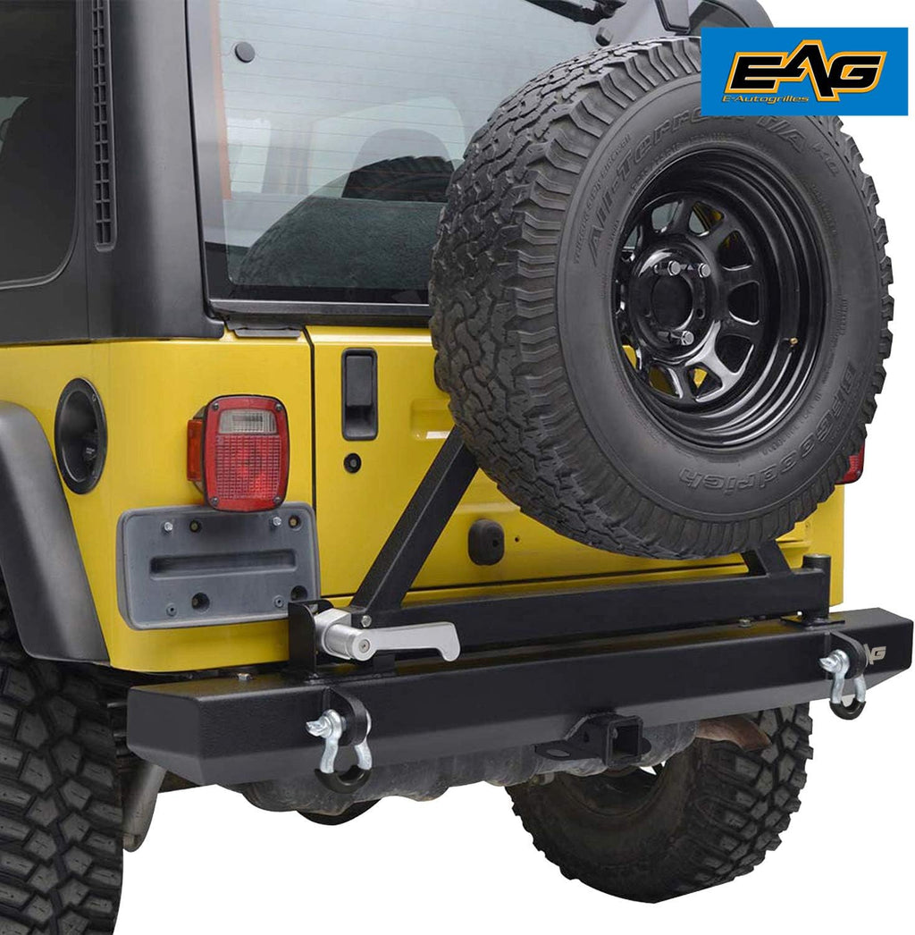 Rear Bumper with Tire Carrier and Hitch Receiver for Wrangler R93767