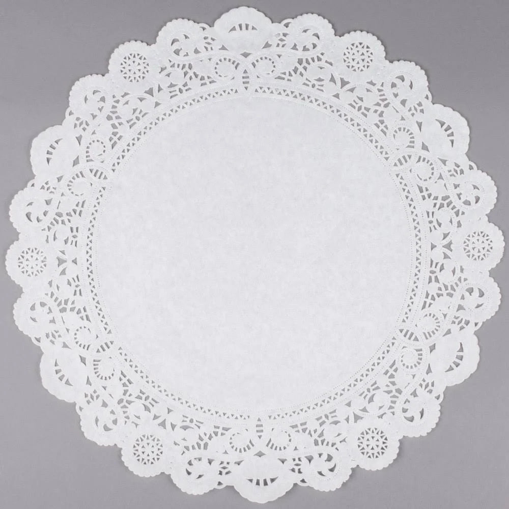 250/Case Lace Grease Proof Doilies E950965