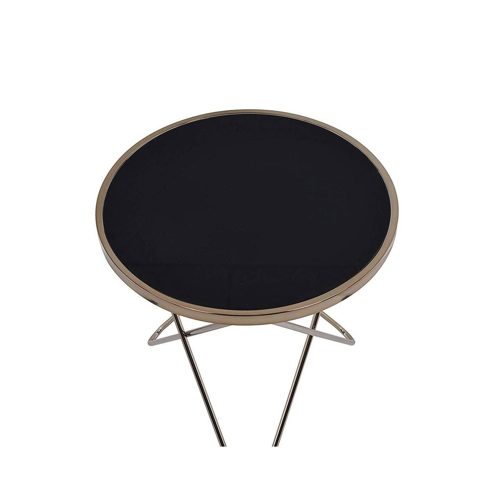 Black Glass End Table Y573662