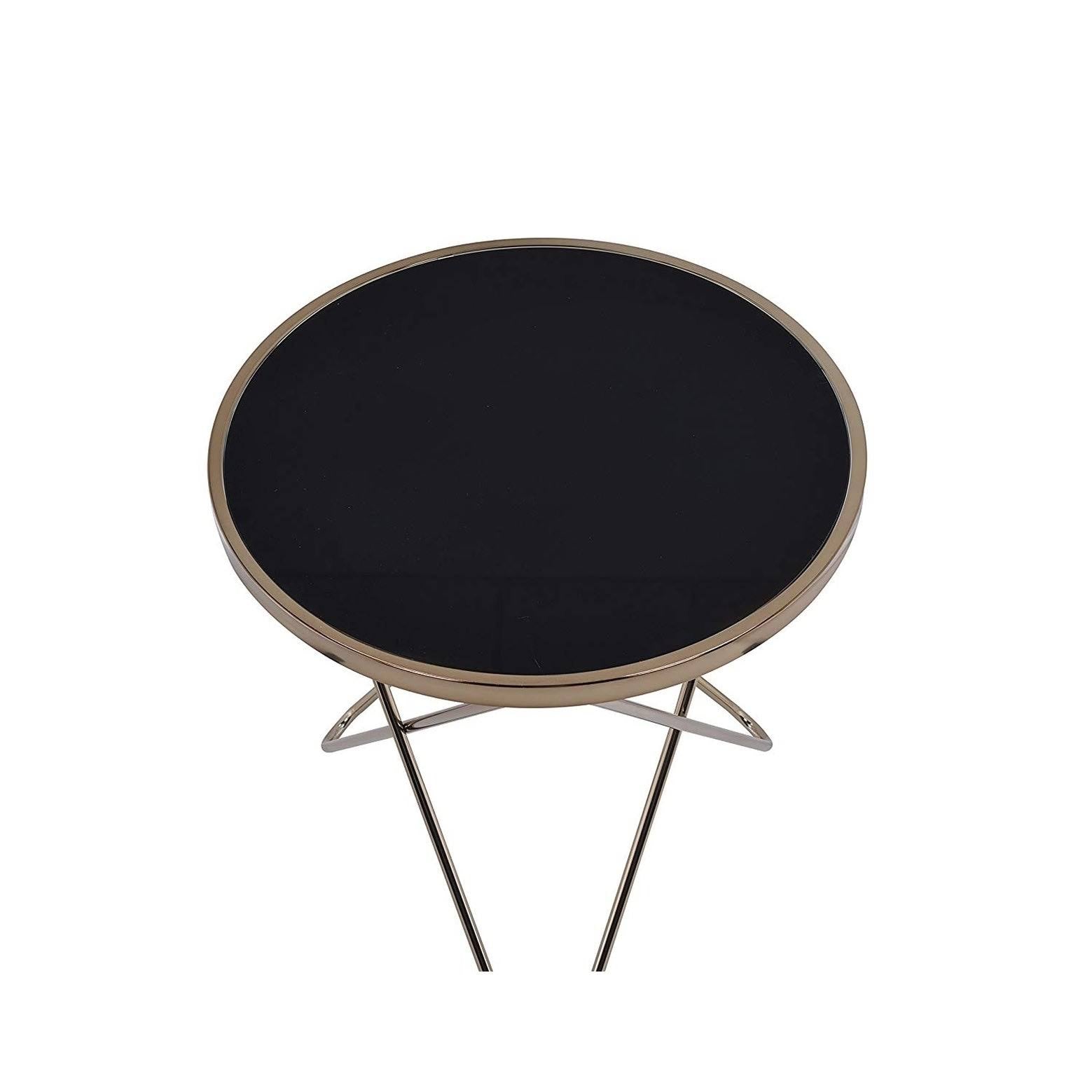 Black Glass End Table Y573662