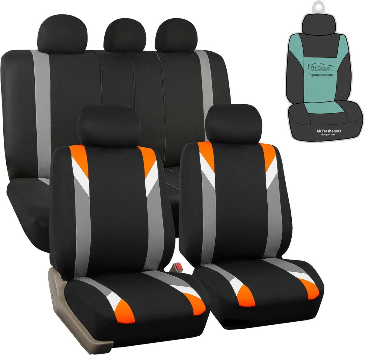 Gray/Black Seat Covers Q23558