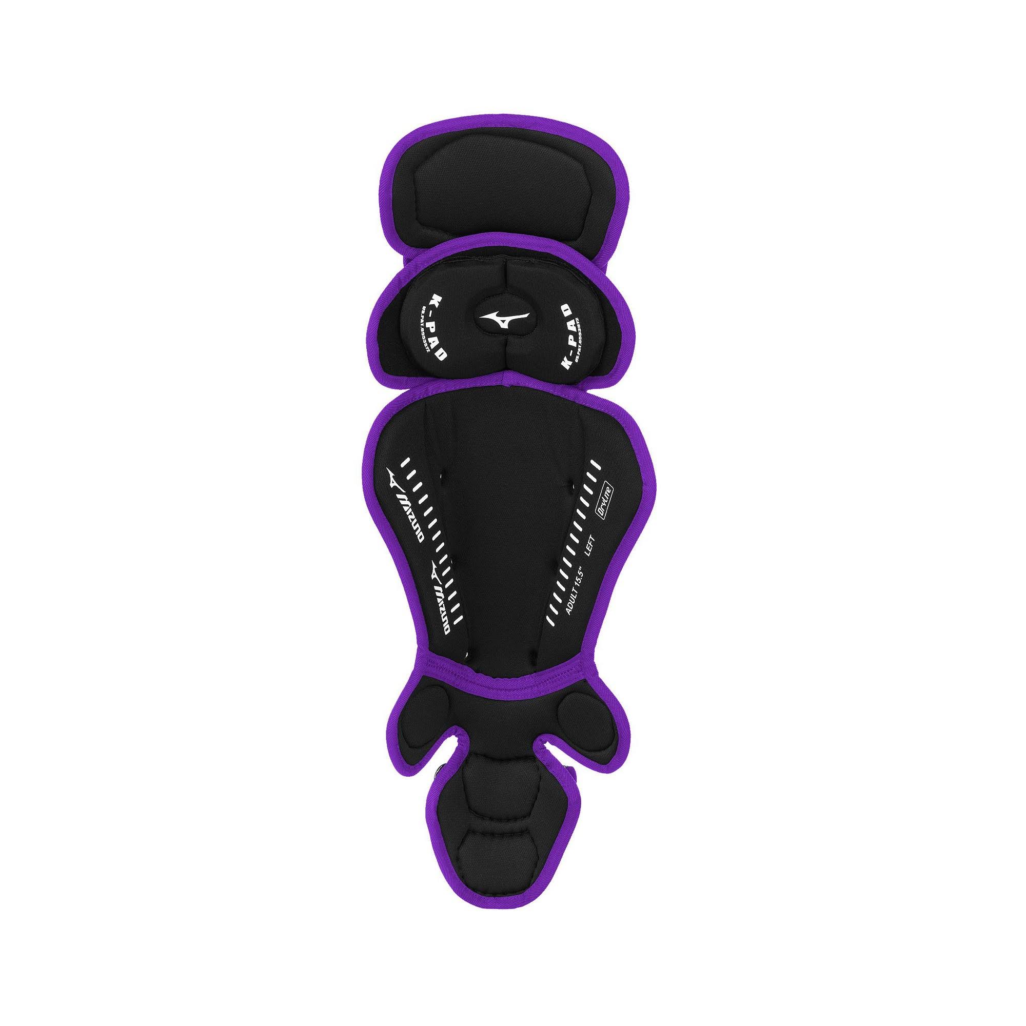 Black/Purple Baseball Shin Guards J299769