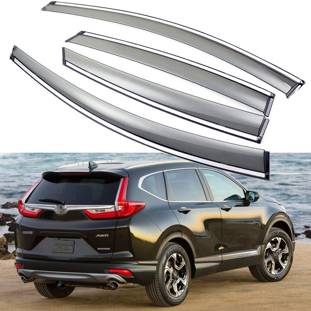 Car Window Visor Vent Shade Deflector Sun/Rain Guards V849