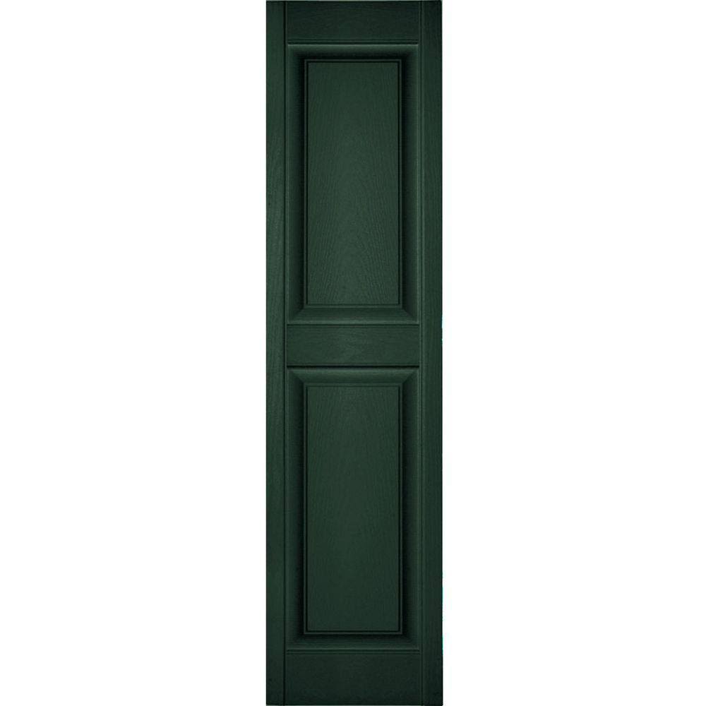 14 3/4x22W x 43x22H Vinyl Raised Panel Shutters P32629