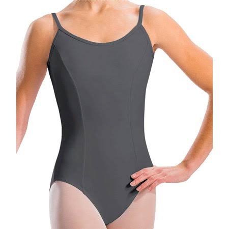 Shadow Gray Princess Seams Camisole Leotard I536081
