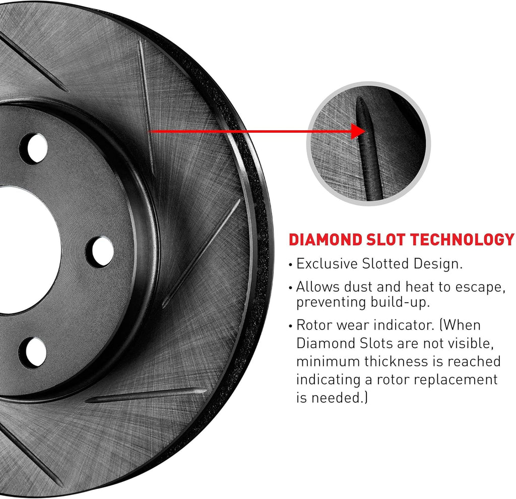 Front Brake Pads and Rotors Kit, Semi Metallic M36669