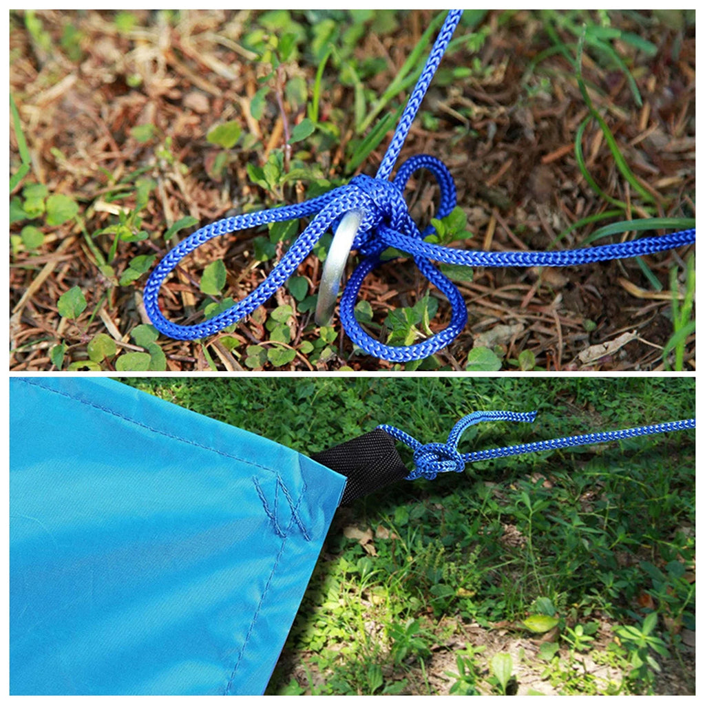 9.8ft Waterproof Camping Tarp Hammock Sunshade Rain Shelter Tarpaulin Canopy E274