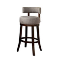 Light Gray Fabric Swivel Bar Stool (Set of 2) X86030