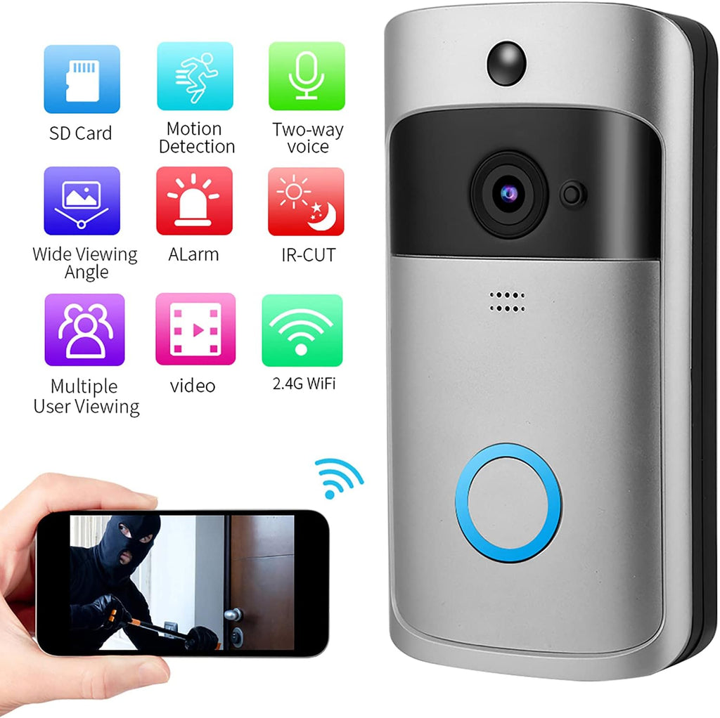 Video Doorbell Wireless HD Door Camera Security System Pack of 2 M61987