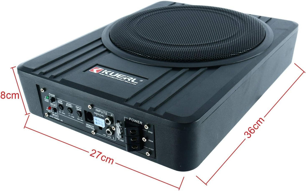 10 Inch 600W Car Under-Seat Active Powered Subwoofer W16225
