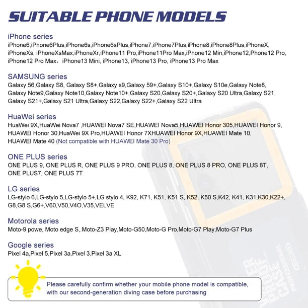 Waterproof Protective Case for Phones Up to 6.9 Inch P115