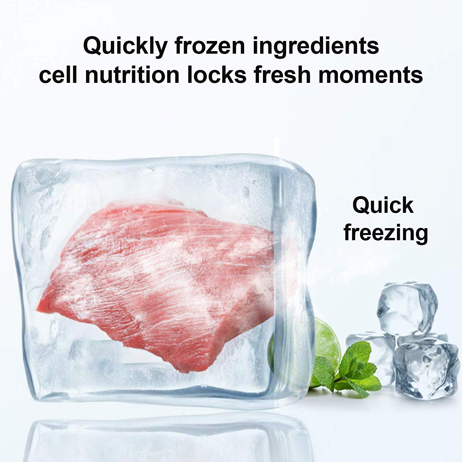 Compact Reversible Single Door Table Top Mini Freezer, 2.1CU.FT Q754830