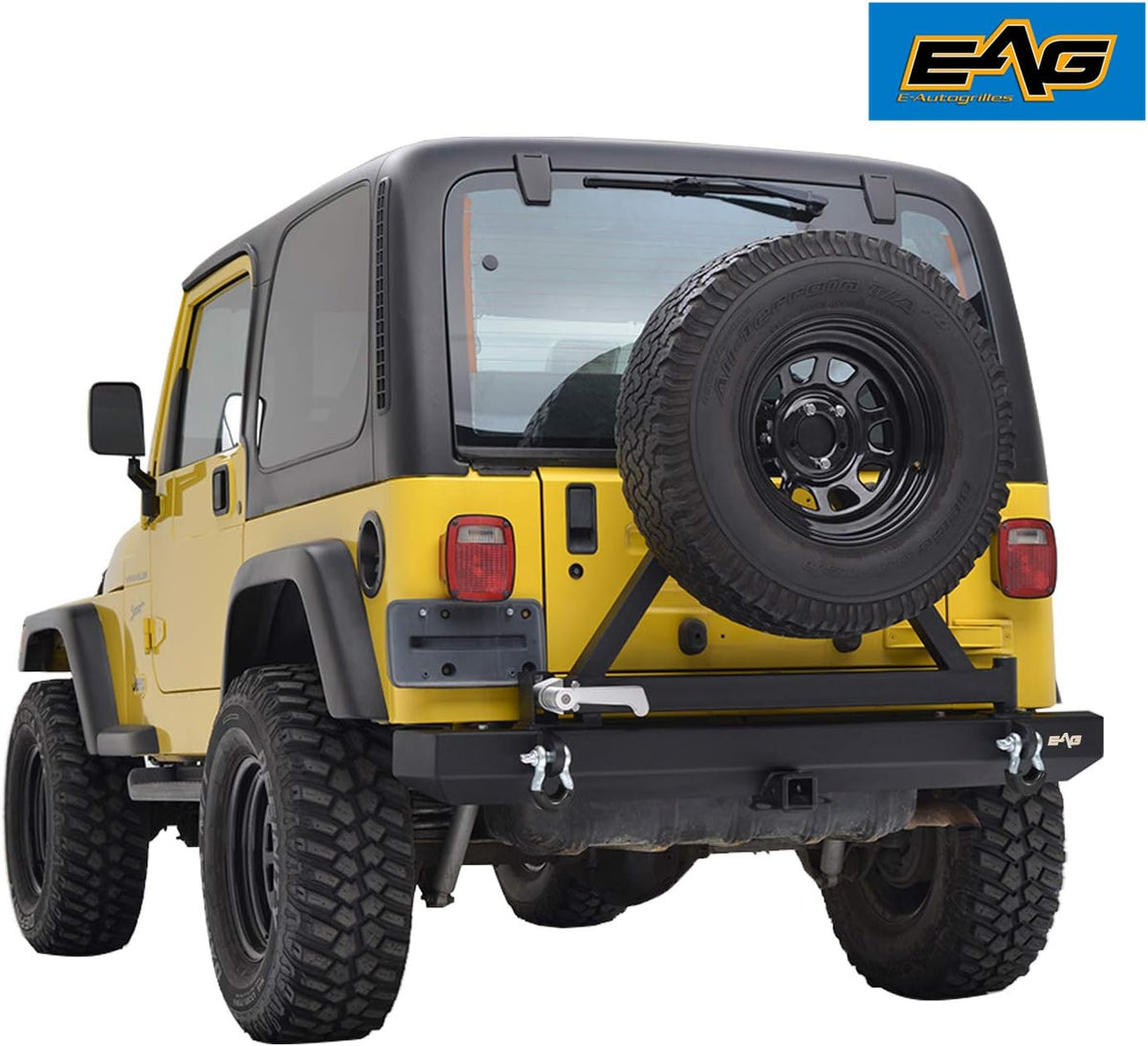 Rear Bumper with Tire Carrier and Hitch Receiver for Wrangler R93767