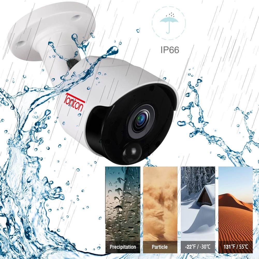 4K Ultra HD Security Camera System with 2TB HDD, 4PCS 4K 8MP Cameras T494157