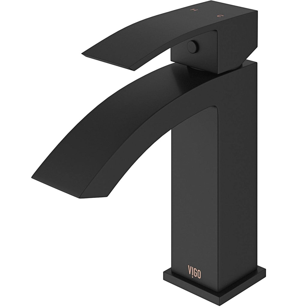 Graphite Black Single Hole Bathroom Faucet B865