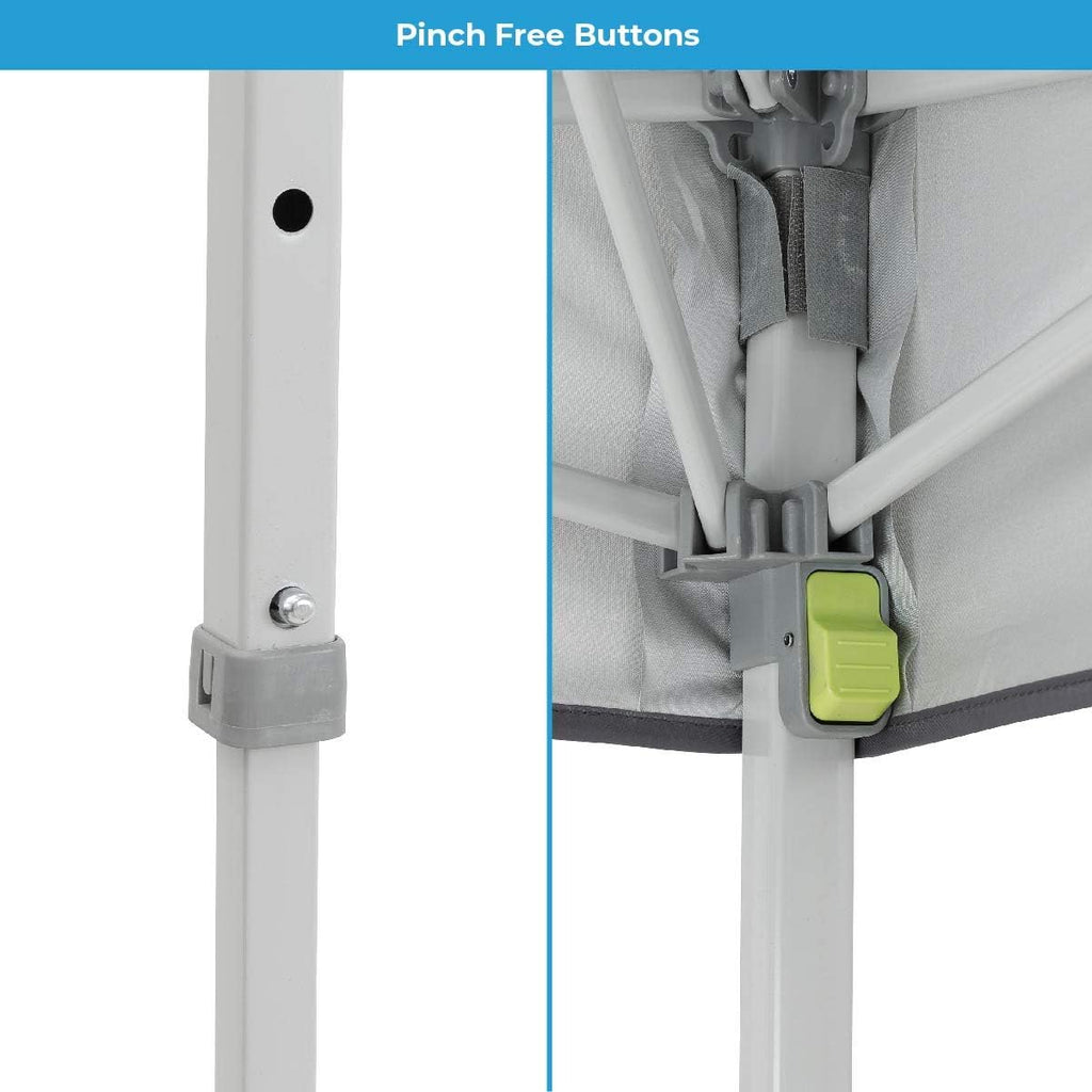 Gray 8 ft x 8 ft Straight Leg Canopy Tent with Carry Bag Q3259
