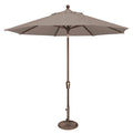 Bronze 9 ft. Octagon Sunbrella Push Button Tilt Umbrella F23477