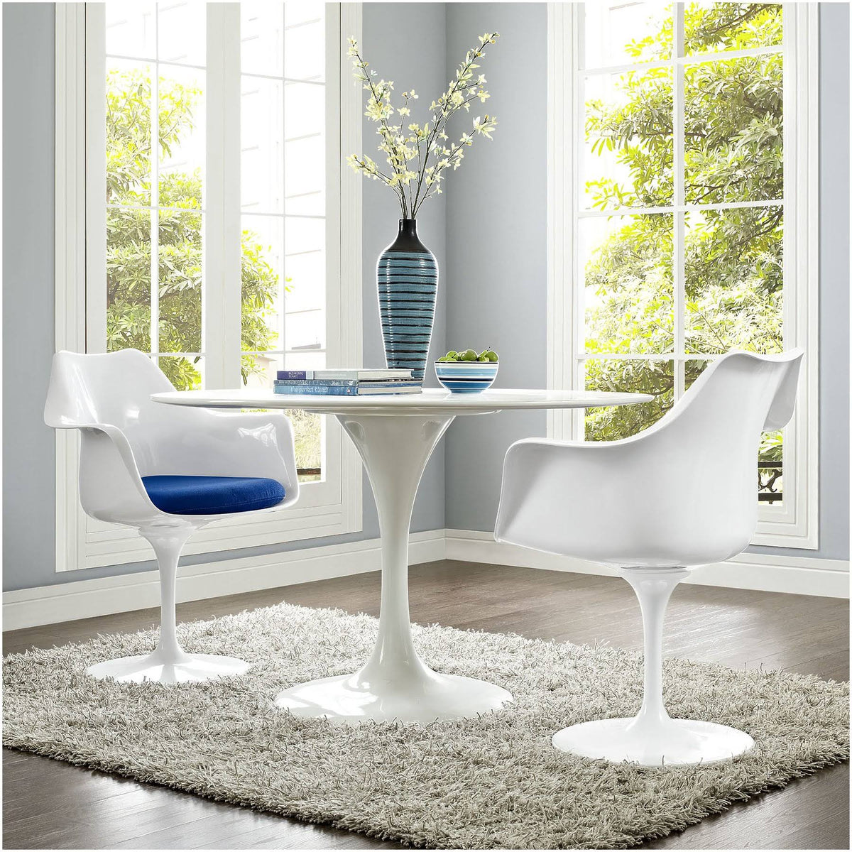 Blue Dining Armchair Set of 2 J892