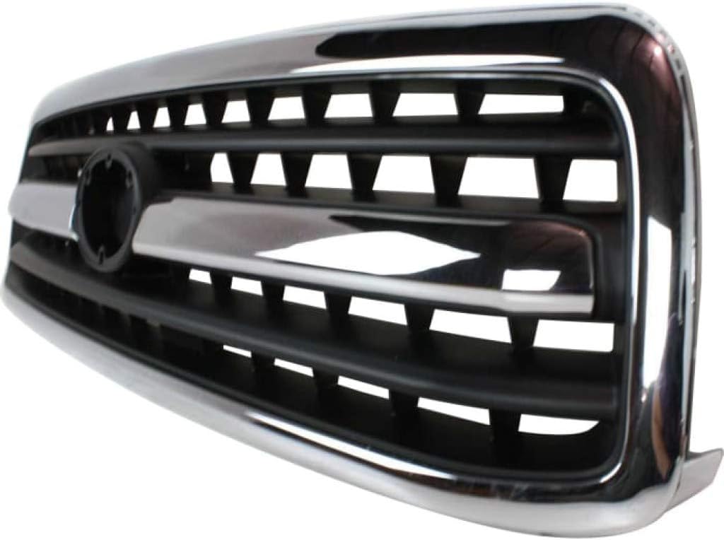 Chrome Shell Painted Black Insert Plastic Grille Assembly C353