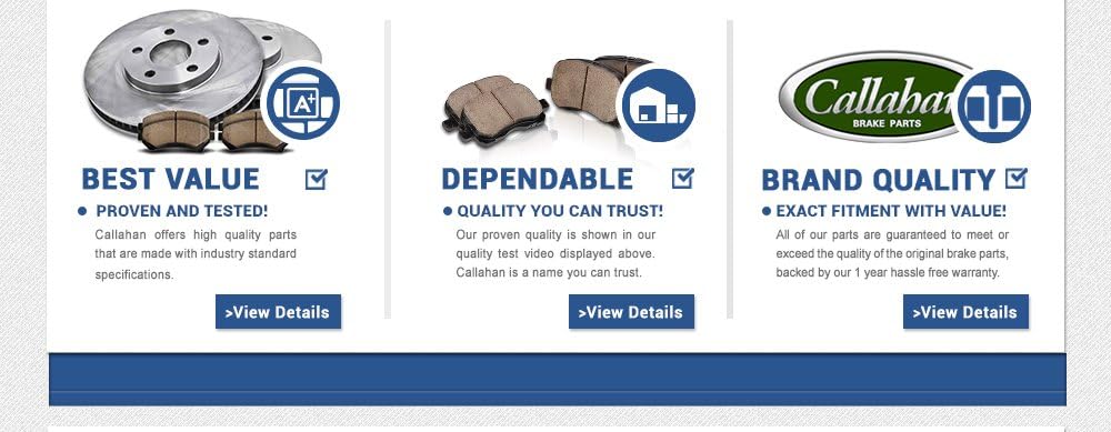 Premium OE Brake Rotors + Ceramic Pads W8879