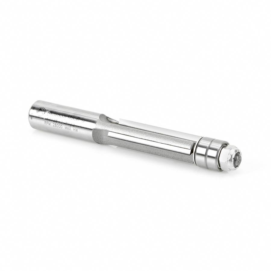 Carbide Tipped Flush Trim 1/2 Dia x 1-1/2 x 1/2 inch Shank Double Ball Bearing 3-Flute Extra-Long H228