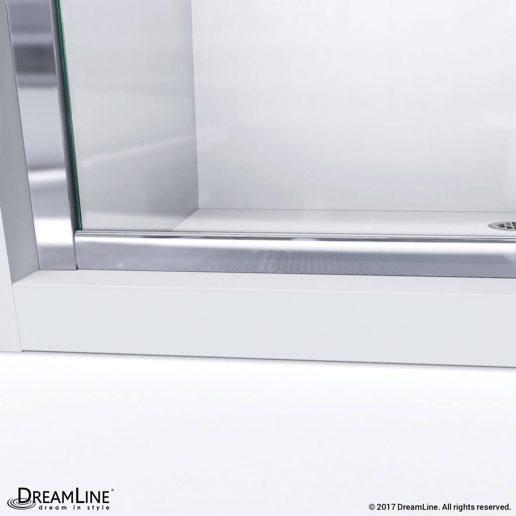 Clear Sliding Shower Door in Oil Rubbed Bronze E8186