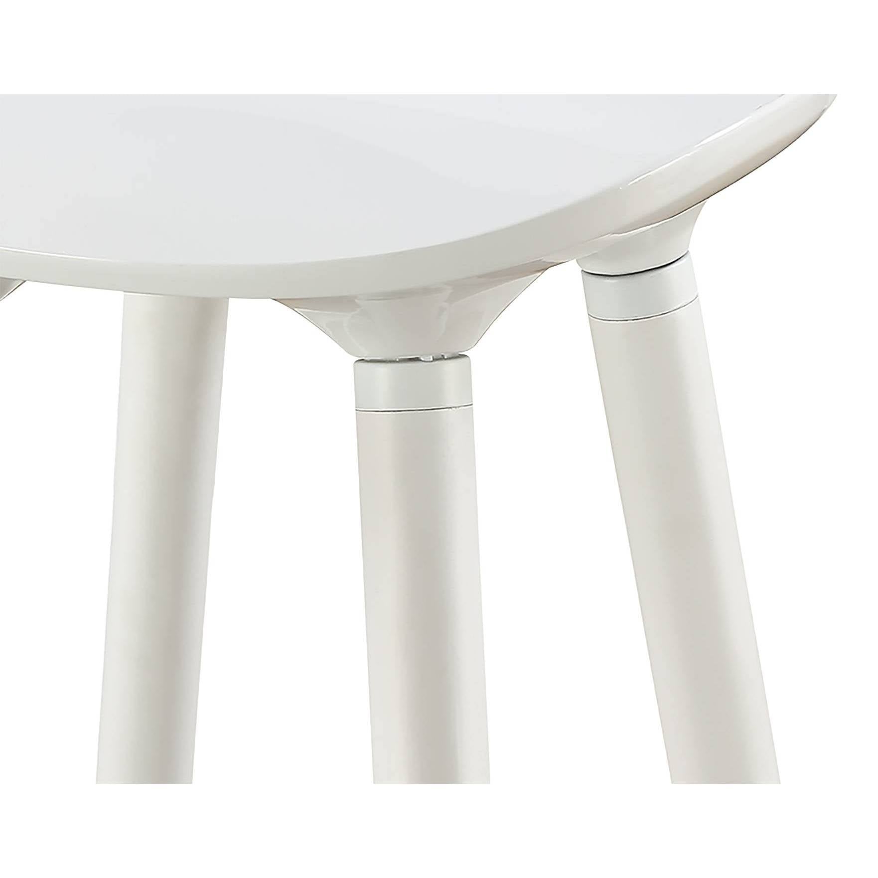 White Bar Stool B4207
