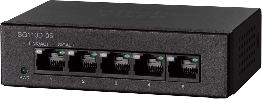 5 Port Gigabit Ethernet Unmanaged Switch Pack of 2 A578880