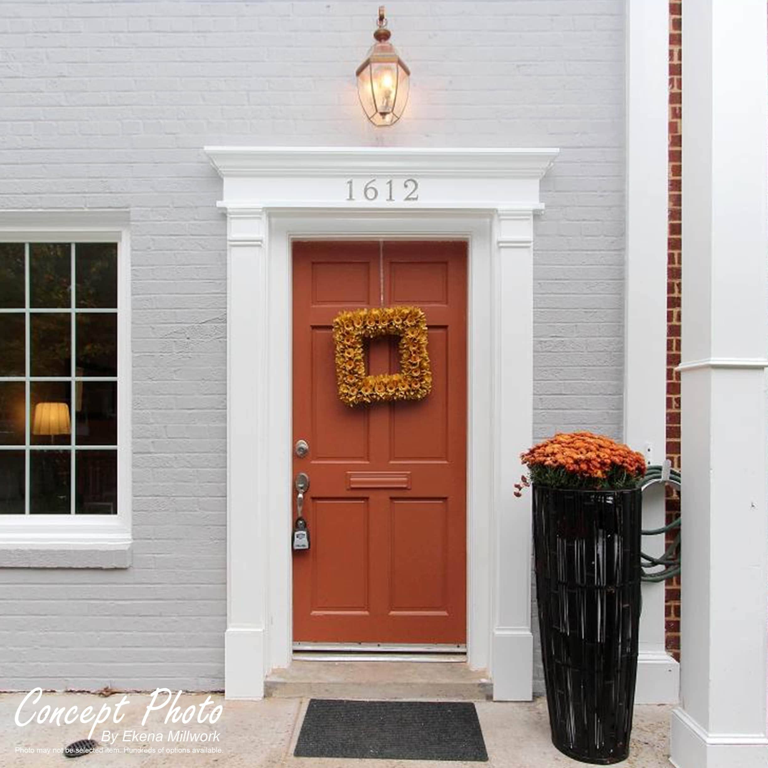 Plain PVC Pilaster with Standard Capital & Base (Pair) V87717